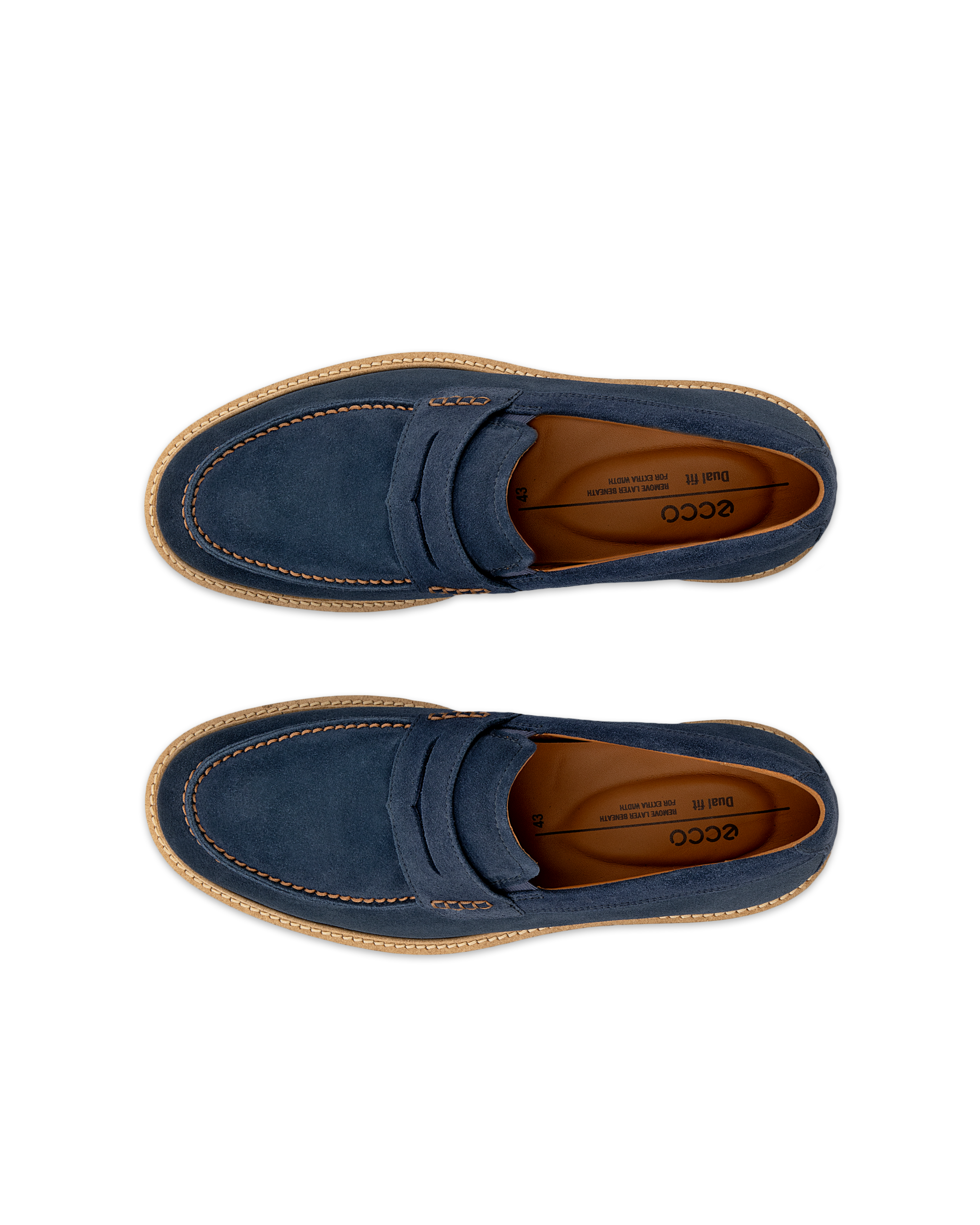 METROPOLE LONDON - Men's Suede Loafer - Blue - 40