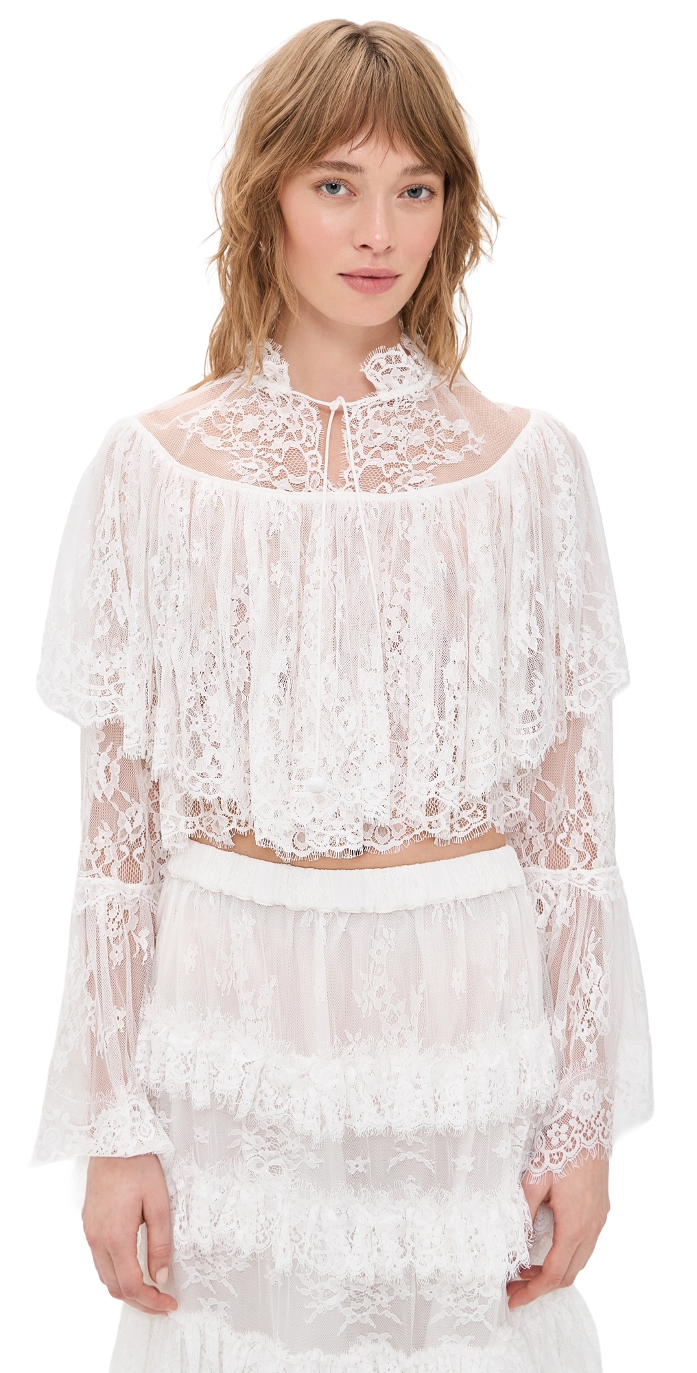 Holden Embroidery Blouse White