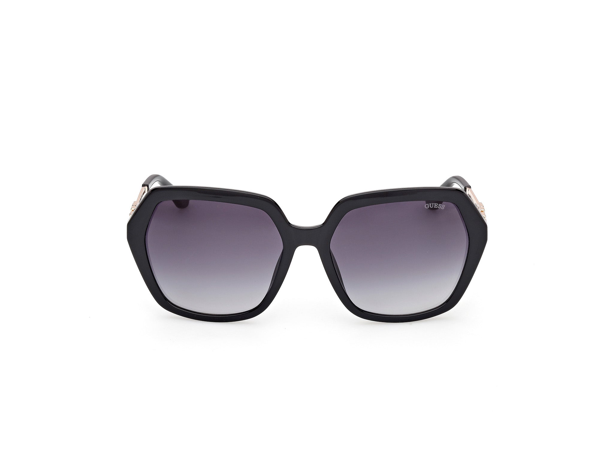 Guess Mujer Guess GU00267 01B Gafas de sol Inyectado Negro Fumar Geométrico Norma