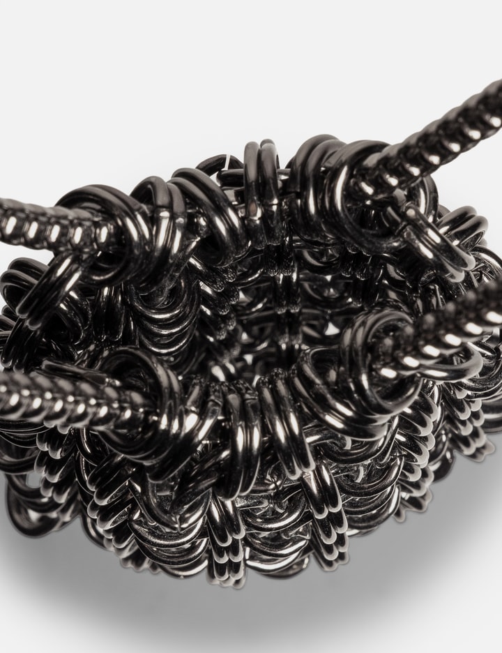 Chainmail Shoulder Bag - Gunmetal