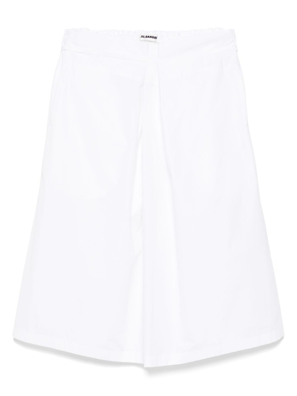 Cotton poplin skirt - White