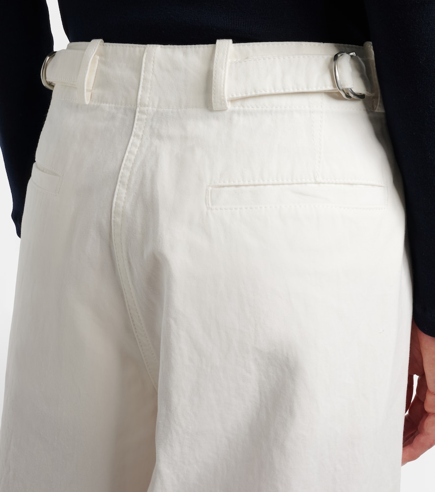 Fadry cotton gabardine wide-leg pants