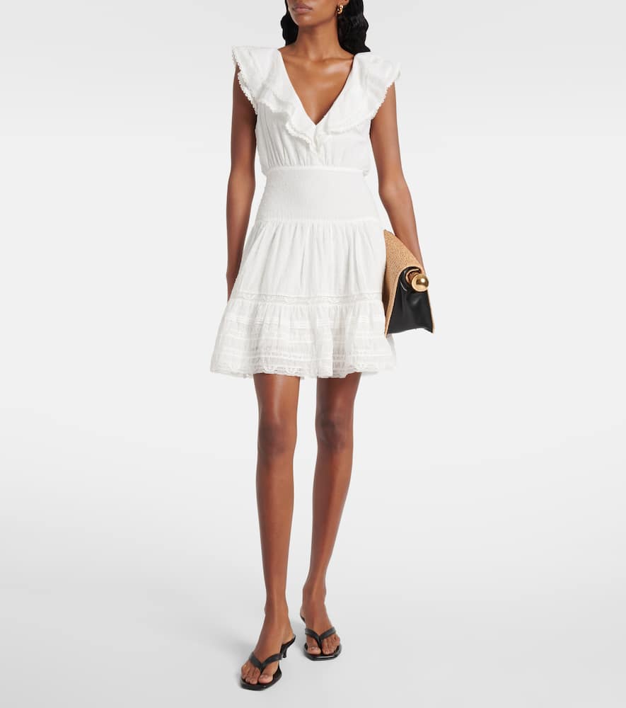 Della striped cotton minidress