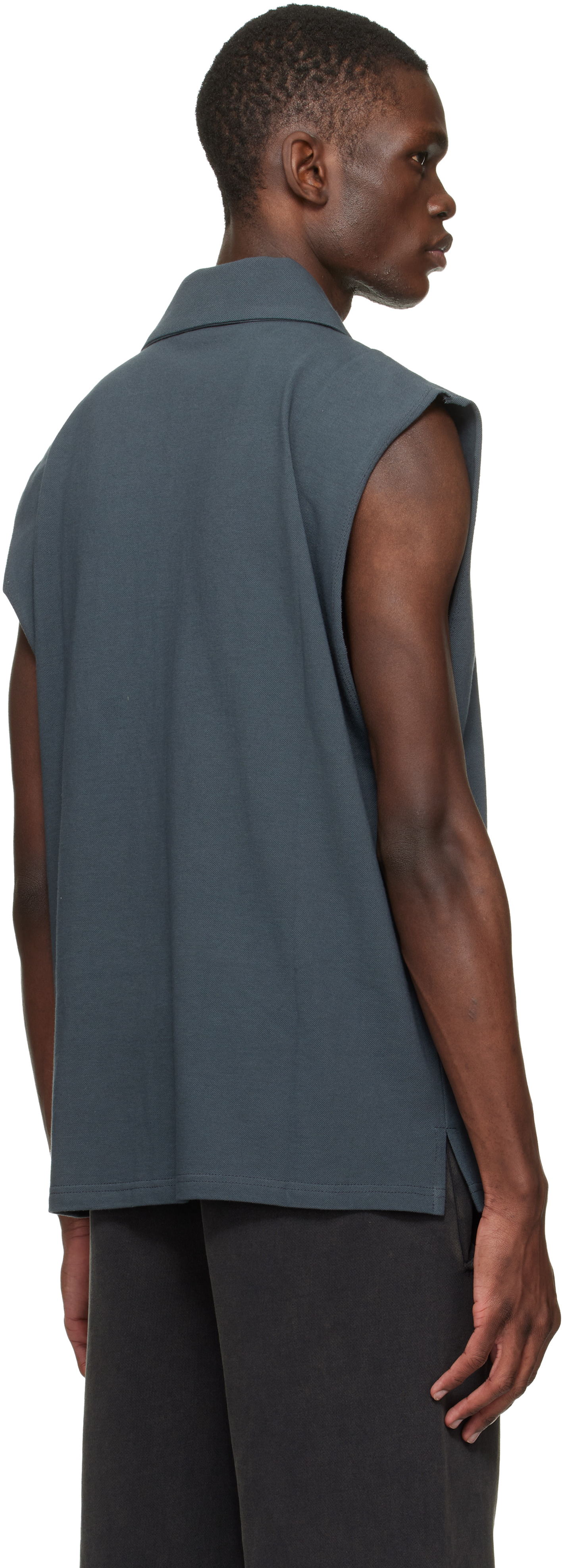 Gray Sailor Vest Polo