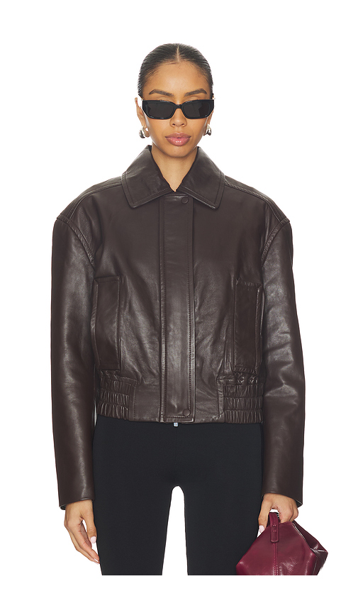 A.L.C. Otto Jacket in Brown. L. Also in