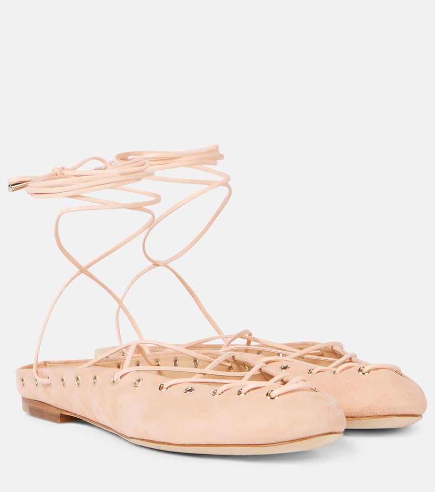 Chloé Ghillies suede flats