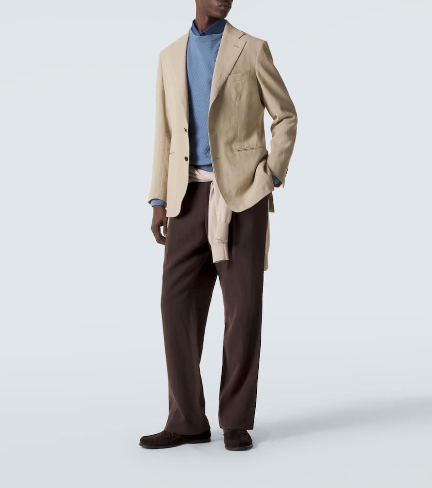 Cotton and silk sweater