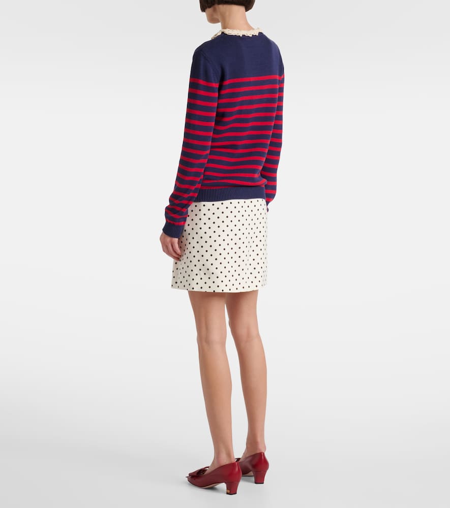 Chez striped cotton sweater