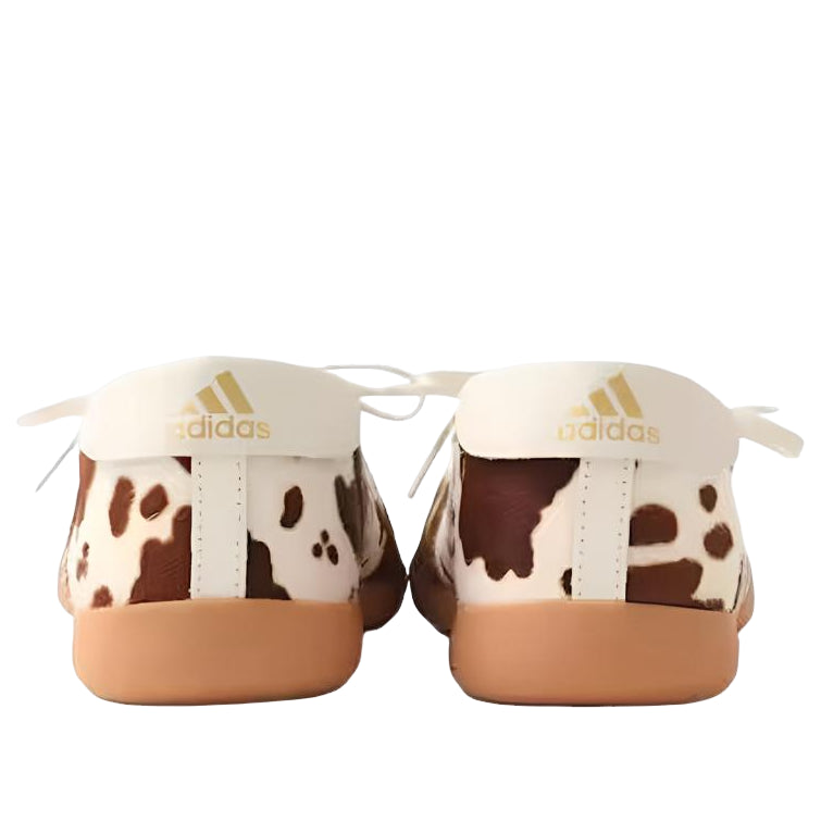 (WMNS) Tarkwondo Mei Cow Print Ballerina Shoes 'Aurora Coffee Cloud White Gum'