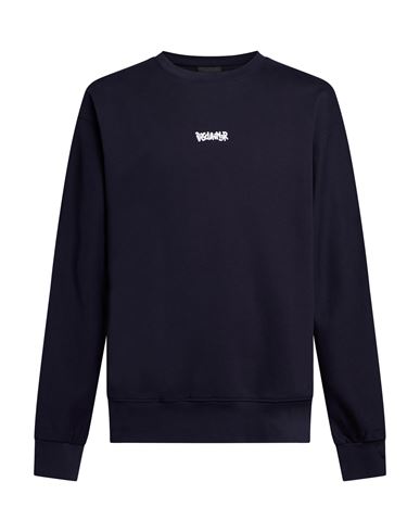 Man Sweatshirt Navy Size L Cotton