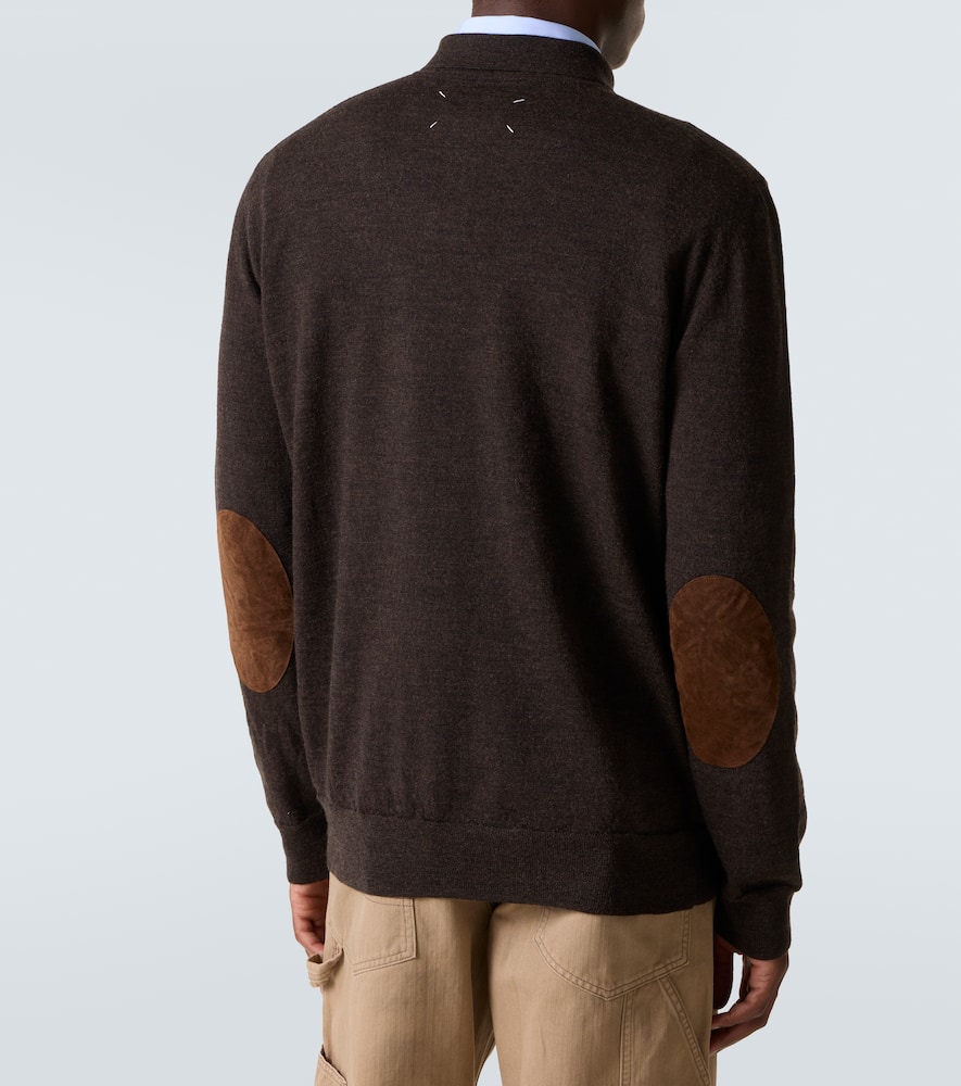 Wool polo sweater