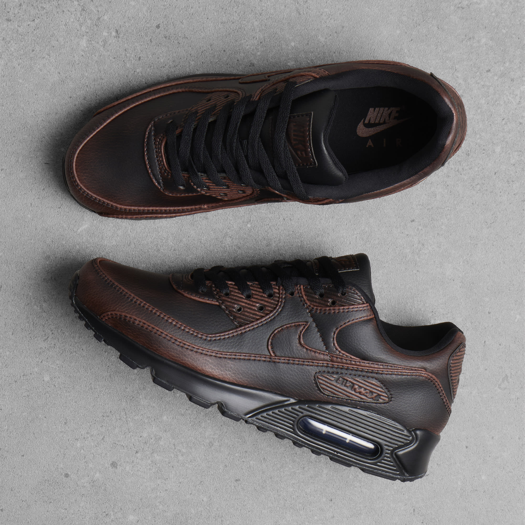 Men's Air Max 90 Prm Ess Sneaker Black/Cinnamon