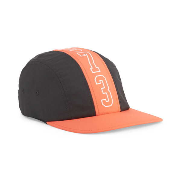 PUMA 5-Panel Basketball Cap in Black, Adult
