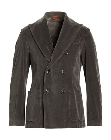 Man Blazer Grey Size 38 Cotton, Rayon, Elastane