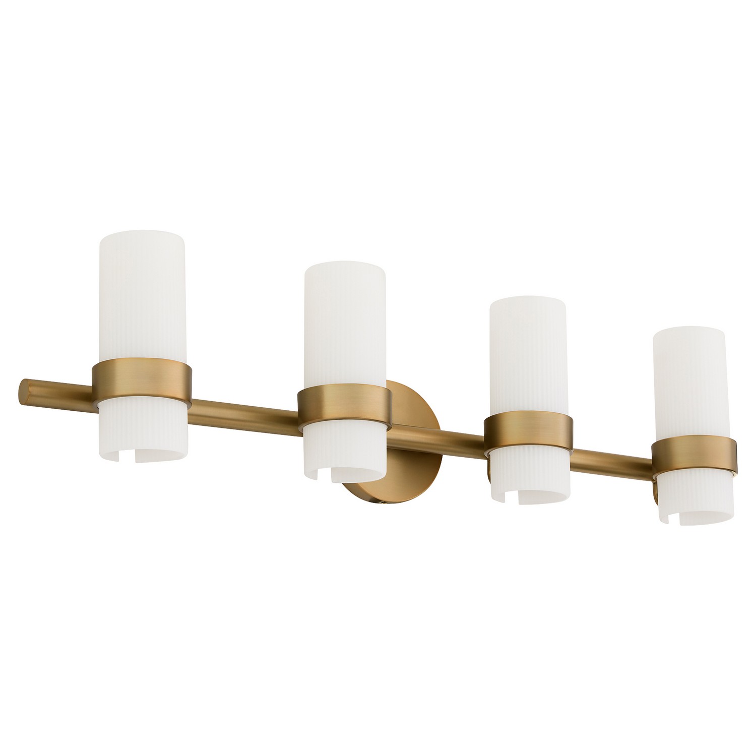 Brushed Brass Bathroom Vanity Light from the Sojourn Collection