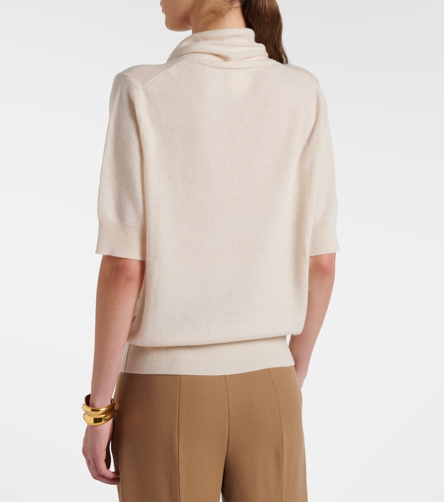 Bow-detail wool and cashmere sweater