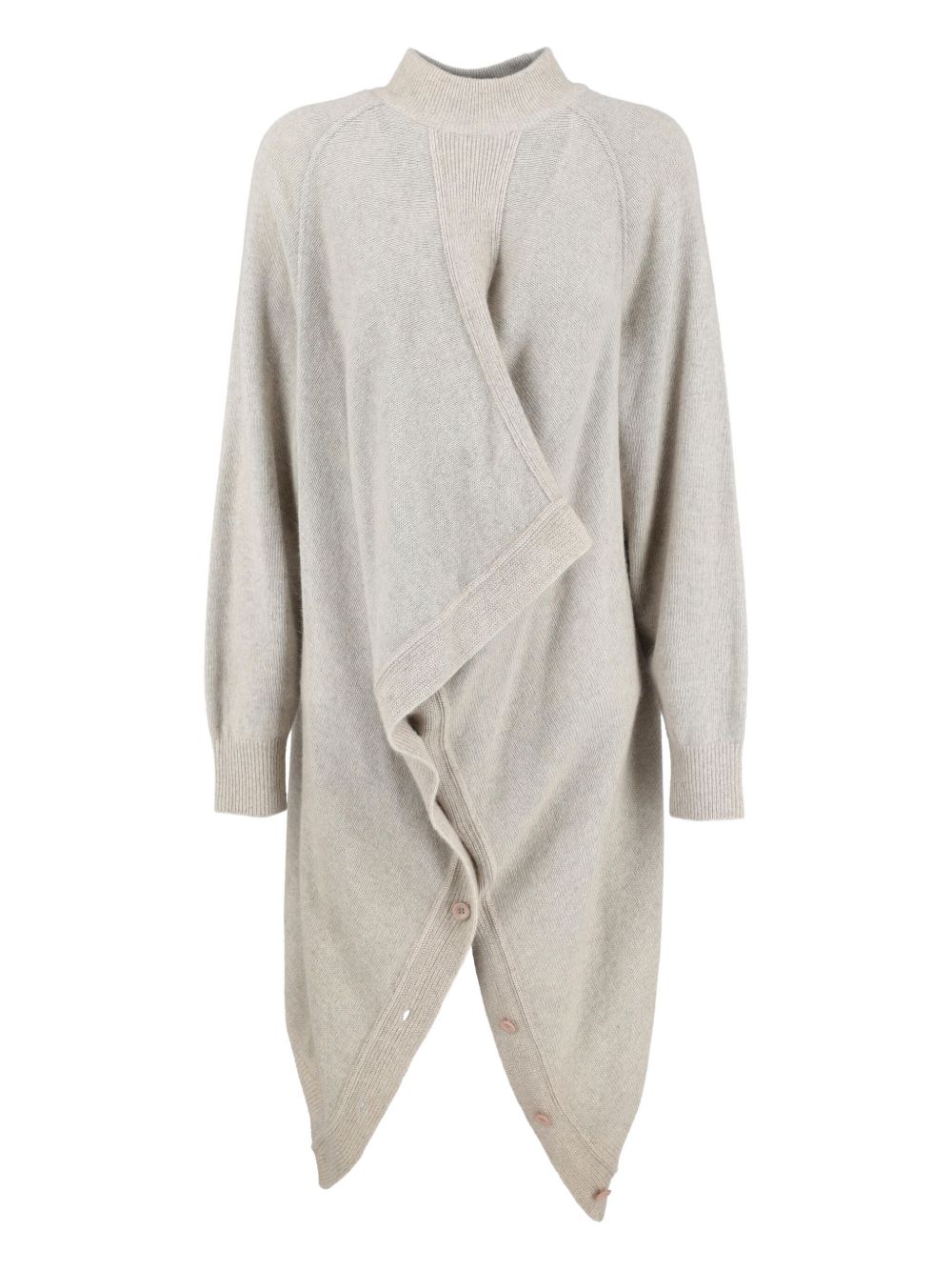 1980s asymmetric sweater - Grey