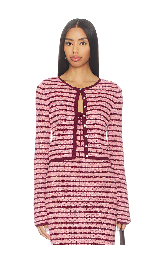 LSPACE Rosalie Cardigan in Brown. L. Also in M, S