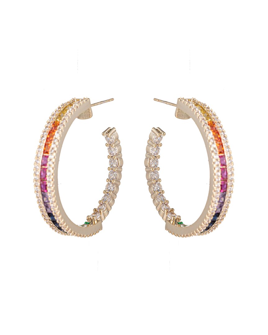 CZ Sophia Rainbow Hoops