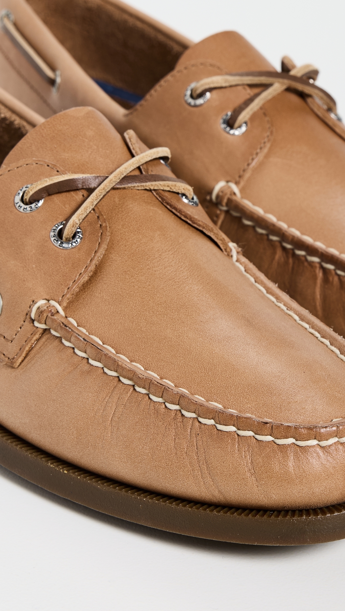Sperry Authentic Original 2 Eye Leather Boat Shoes Royal Brown