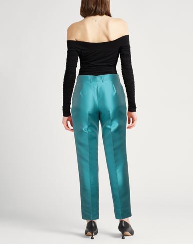 Alberta Ferretti Woman Pants Turquoise Size 10 Polyester, Silk