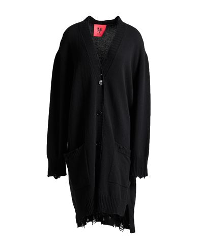 Woman Cardigan Black Size L Virgin Wool