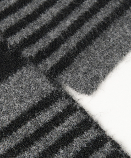 Stripe Knit Muffler