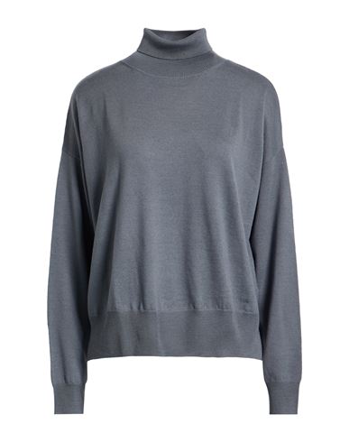 Woman Turtleneck Lead Size 6 Merino Wool