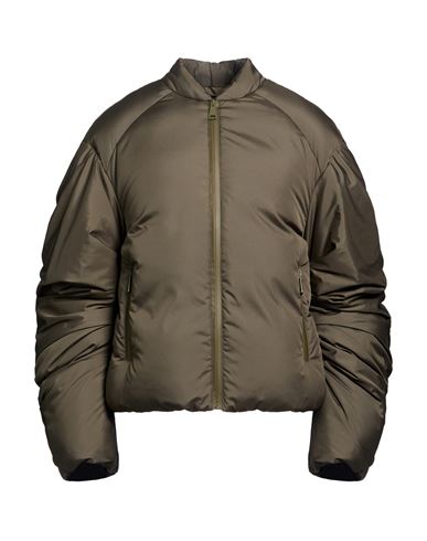 Woman Puffer Military green Size 2 Polyester, Polyurethane
