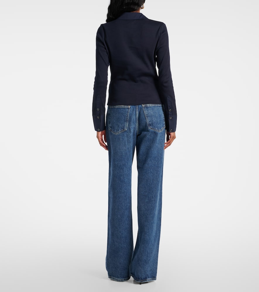 Scottie cotton-blend top