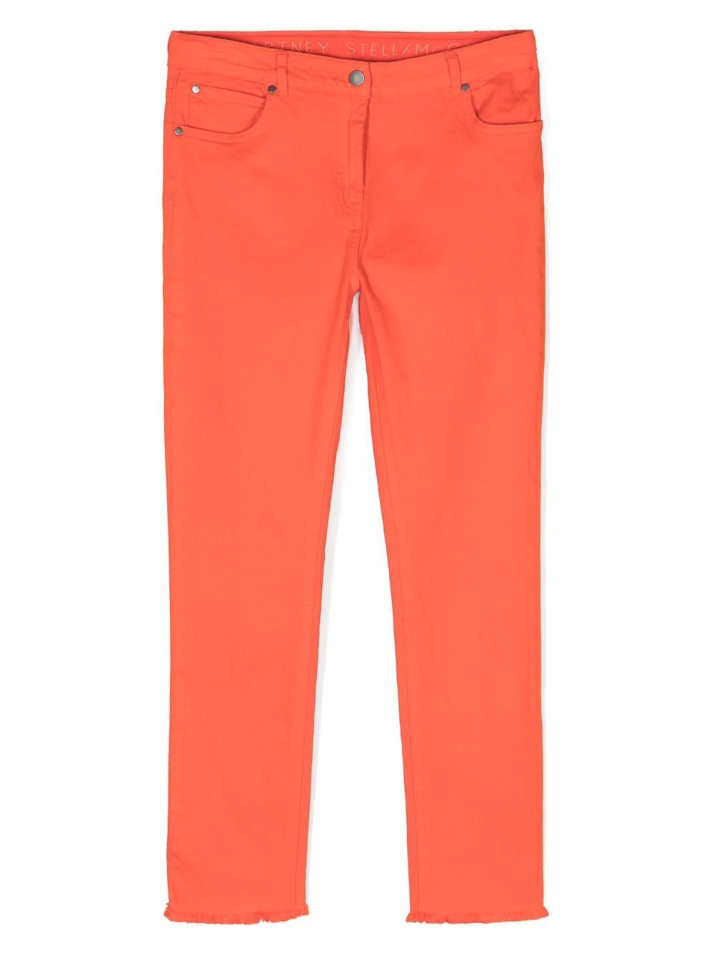 Mid-rise straight-leg jeans - Orange