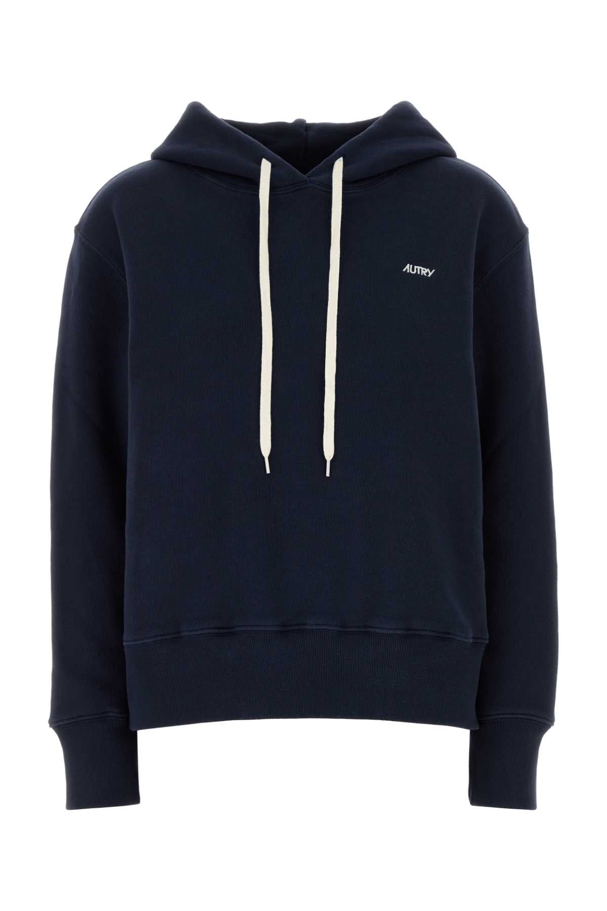 Cotton Hoodie — Navy