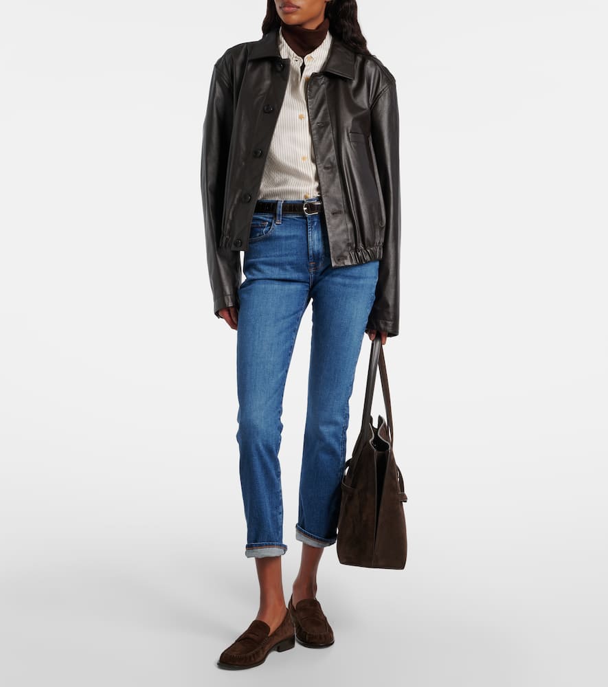Kimmie Straight mid-rise slim jeans