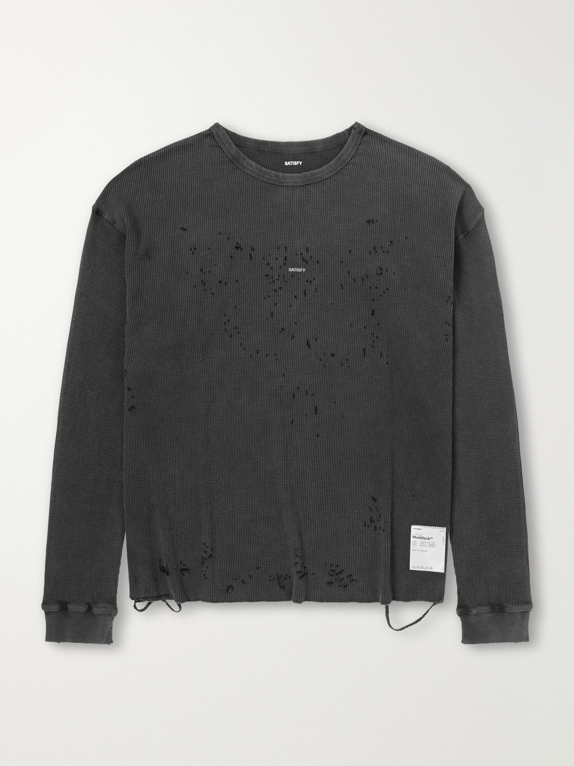 Logo-Print Distressed MothTech™ Organic Cotton-Jersey T-Shirt
