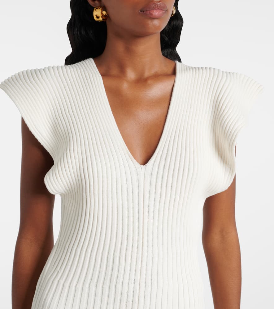 Trey ribbed-knit cocktail dress