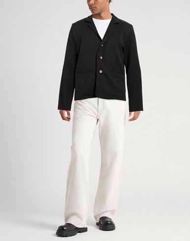 Man Blazer Black Size M Polyester, Elastane