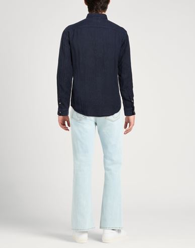 Roÿ Roger's Riviera Man Shirt Navy Size M Linen