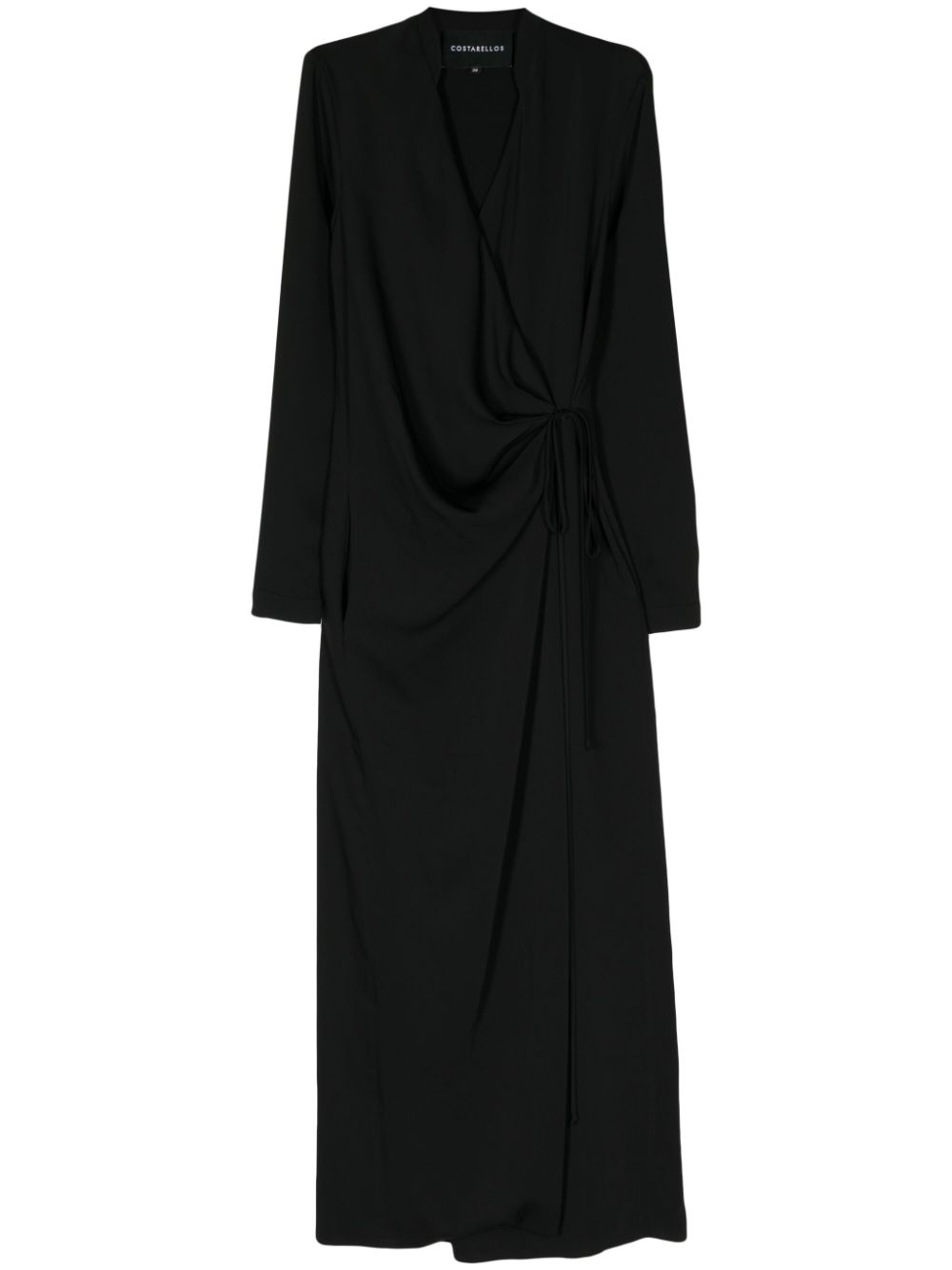 Jenella crepe wrap dress - Black