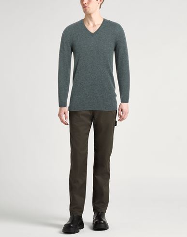Man Sweater Slate blue Size 38 Wool