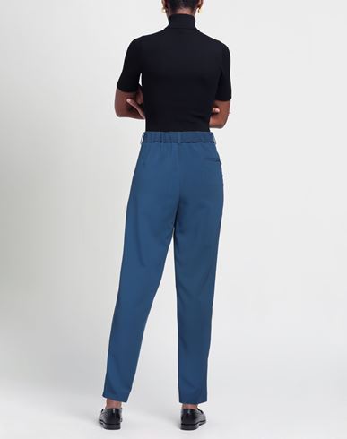 Niū Woman Pants Blue Size L Polyester, Viscose, Elastane