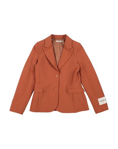 Kid Girl Blazer Camel Size 10 Polyester, Elastane
