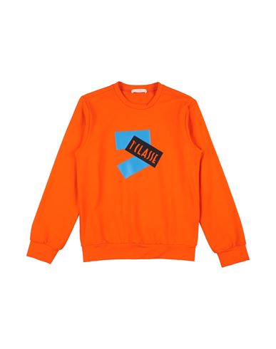 Kid Boy Sweatshirt Orange Size 12 Cotton, Elastane