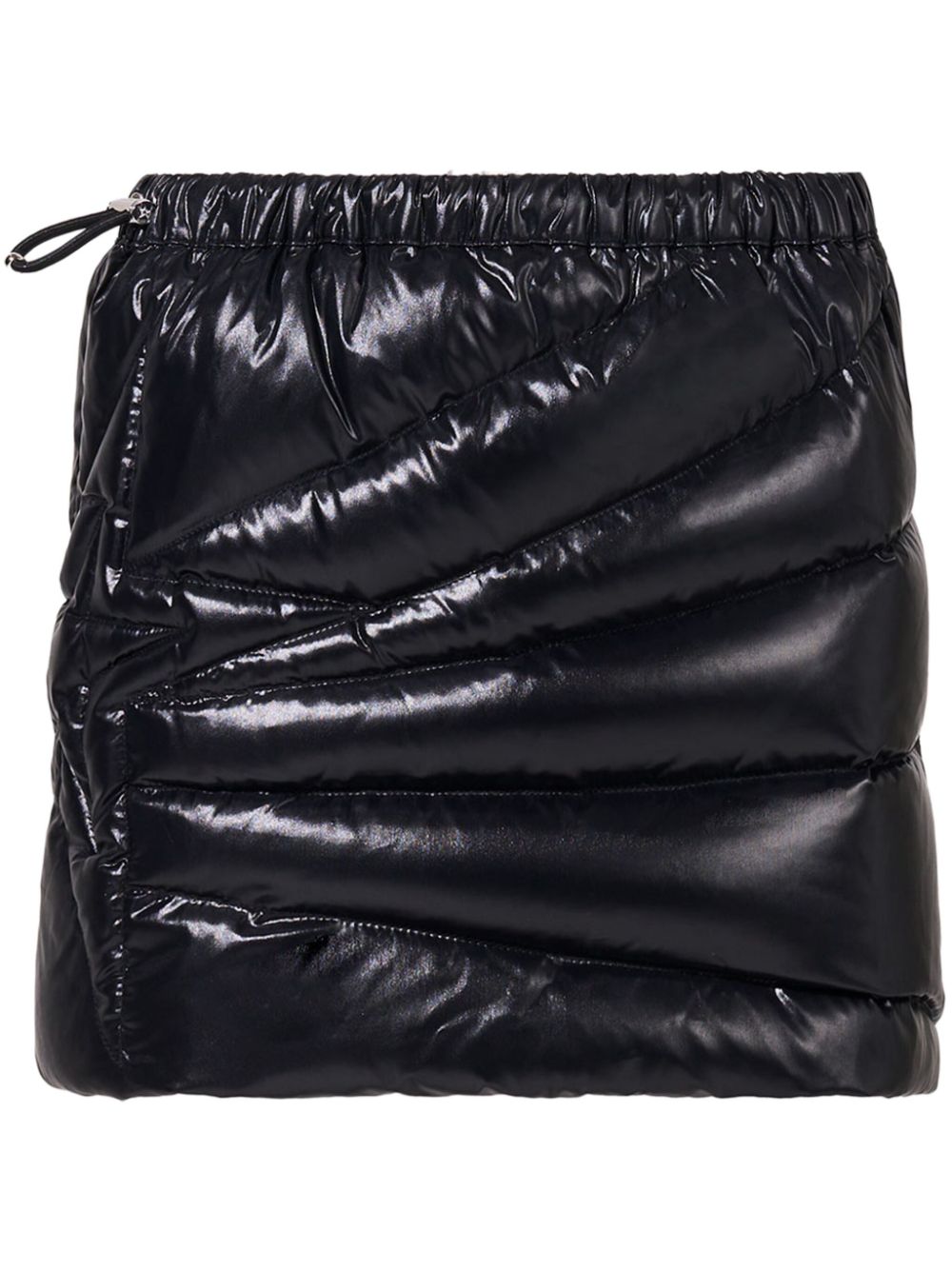 Quilted mini skirt - Black