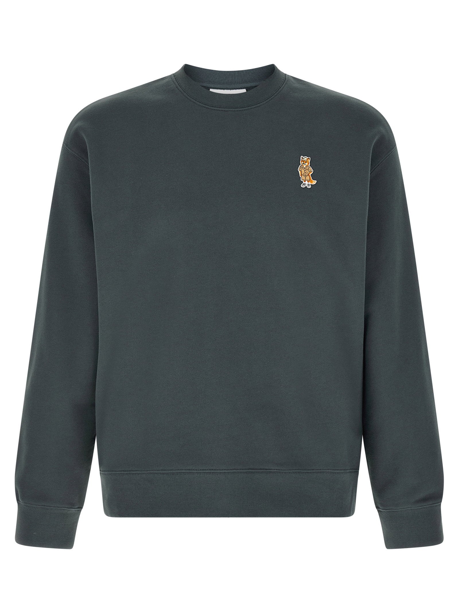 Logo-Embroidered Sweatshirt — Gray