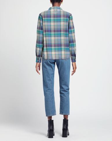 Woolrich Woman Shirt Turquoise Size M Cotton