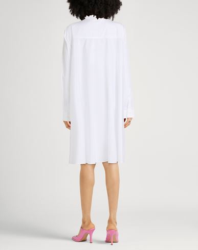 Woman Midi dress White Size 6 Cotton