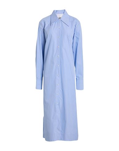 Woman Midi dress Sky blue Size 00 Cotton