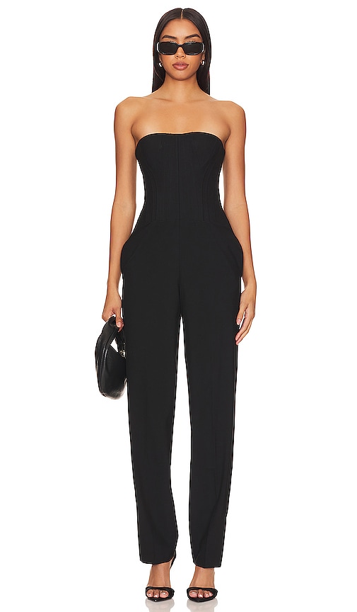 NBD Aitana Corset Jumpsuit in Black. -  XXS also in M