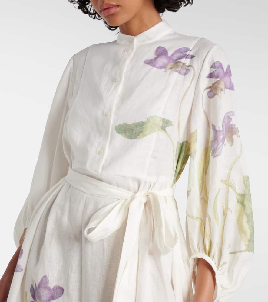 Linen wrap dress