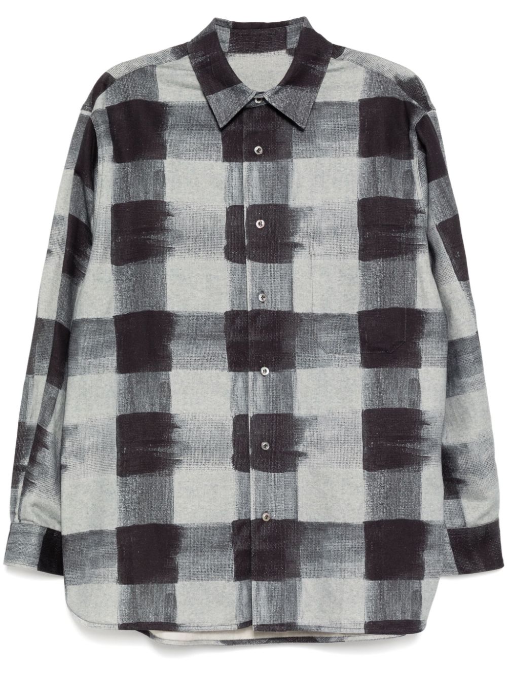 Check pattern shirt - Grey